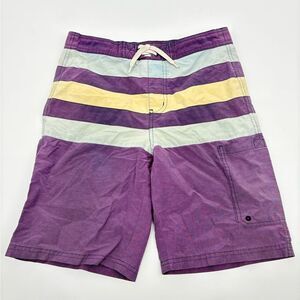 Janie and Jack | purple stripe swim Shorts trunks